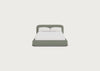 Nuvola Bed Double / Boucle Tweed Lapis / Walnut Stained