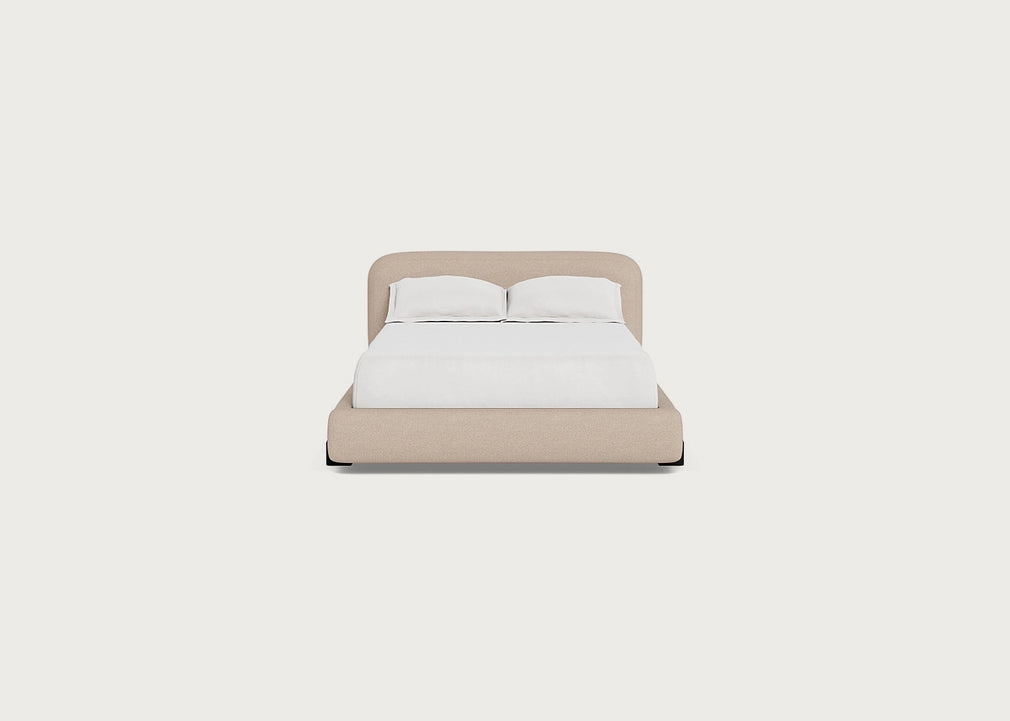 Nuvola Bed Double / Boucle Tweed Pearl / Black