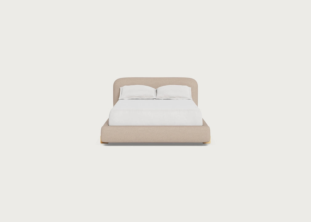 Nuvola Bed Double / Boucle Tweed Pearl / Natural