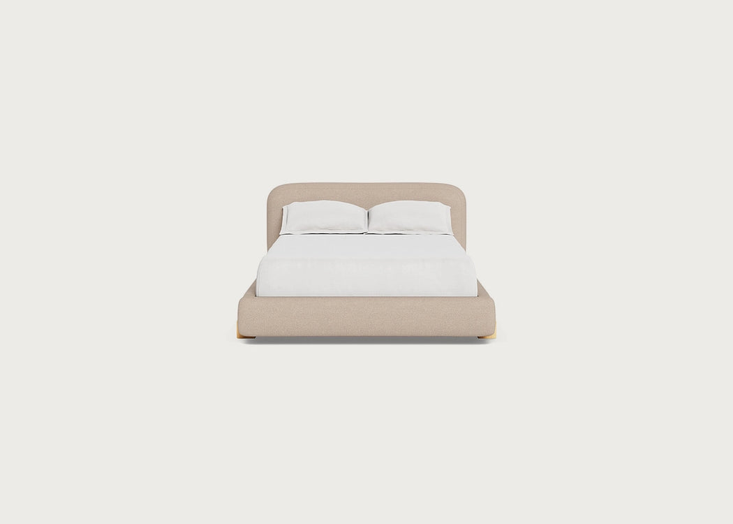 Nuvola Bed Double / Boucle Tweed Pearl / Natural