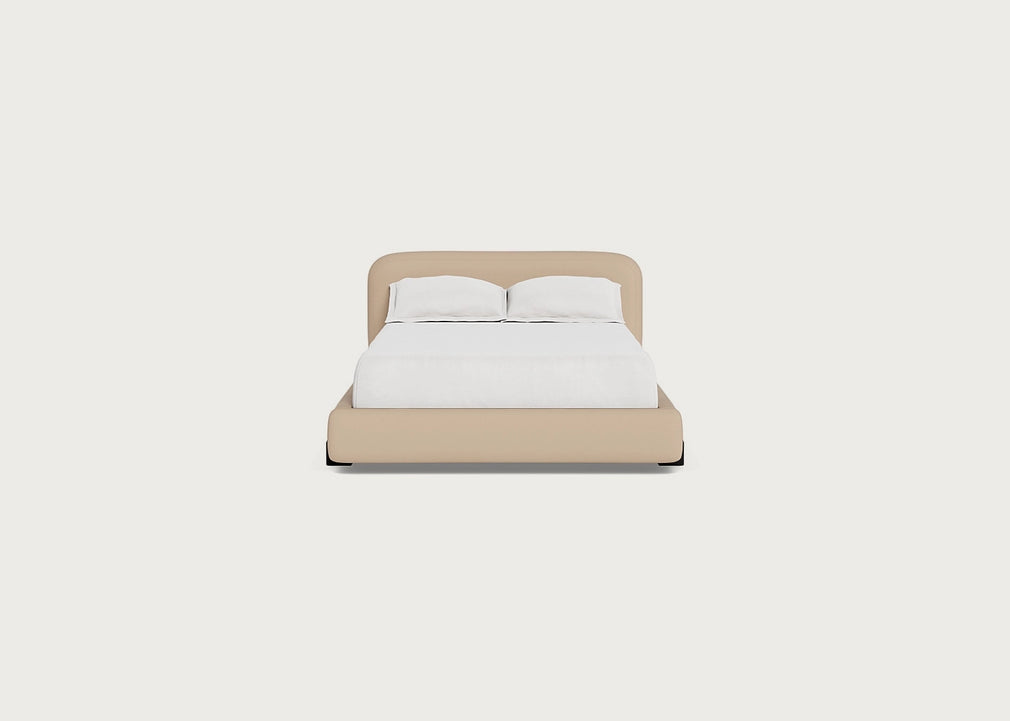 Nuvola Bed Double / Capelo Linen-Cotton Bamboo / Black