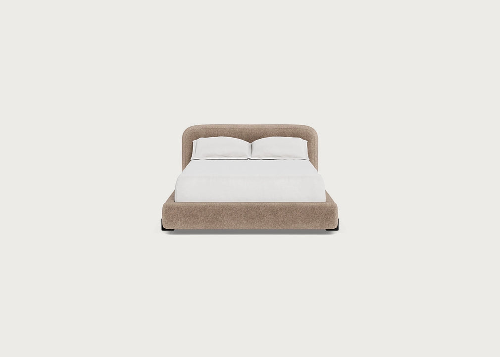 Nuvola Bed Double / Boucle Velvet Rocky / Black