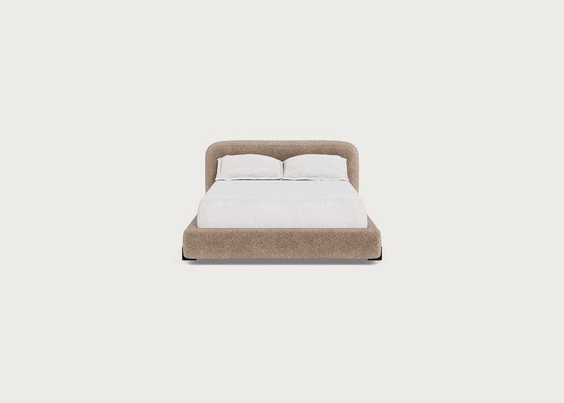 Nuvola Bed Double / Boucle Velvet Rocky / Black