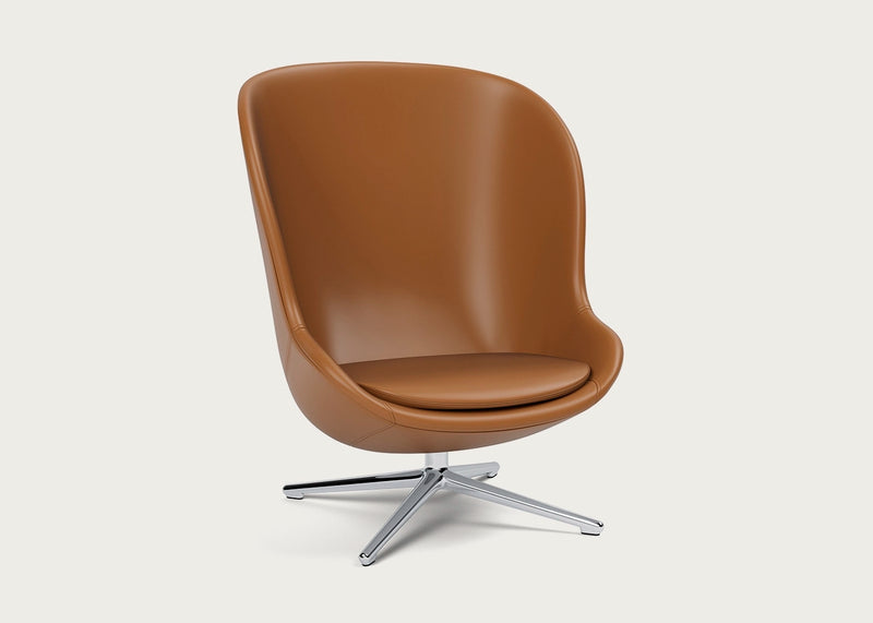 Hyg Lounge Chair High Swivel Ultra Leather / No Tilt