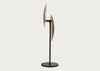 Eclisse LED Table Lamp Black & Gold Leaf