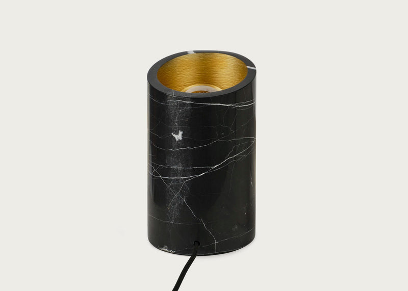 Eliot Uplighter Floor Lamp Black Marble