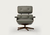 Eames Lounge Chair Contemporary Dimensions Cherry Natural / Premium Leather Khaki 58 / Black