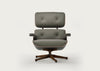 Eames Lounge Chair Contemporary Dimensions Cherry Natural / Premium Leather Khaki 58 / Polished Black