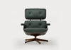 Eames Lounge Chair Contemporary Dimensions Cherry Natural / Premium Leather Jade 59 / Black
