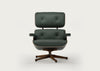 Eames Lounge Chair Contemporary Dimensions Cherry Natural / Premium Leather Jade 59 / Polished Black