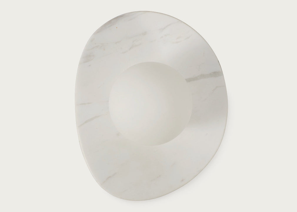 Element IP44 Wall Light White Marble