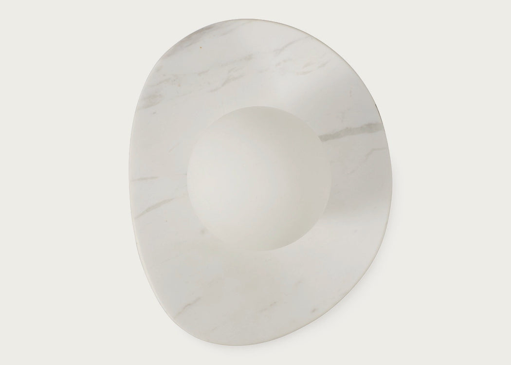 Element IP44 Wall Light White Marble