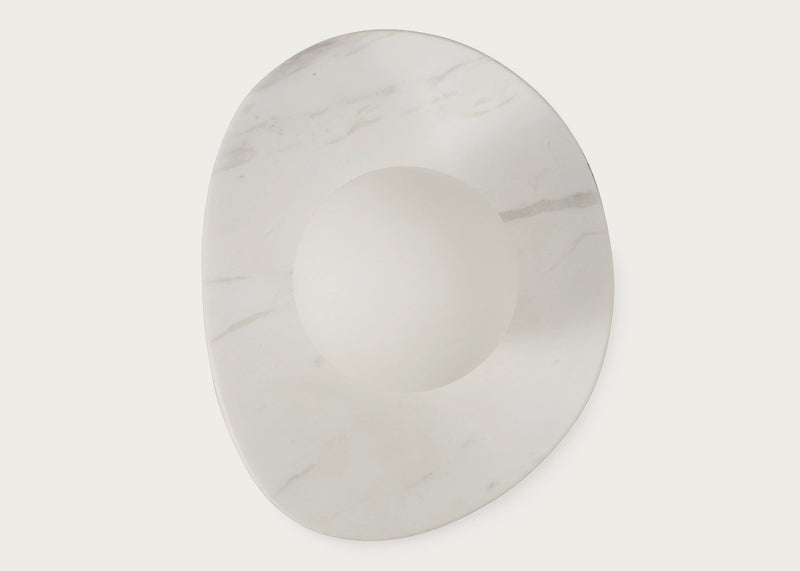 Element IP44 Wall Light White Marble