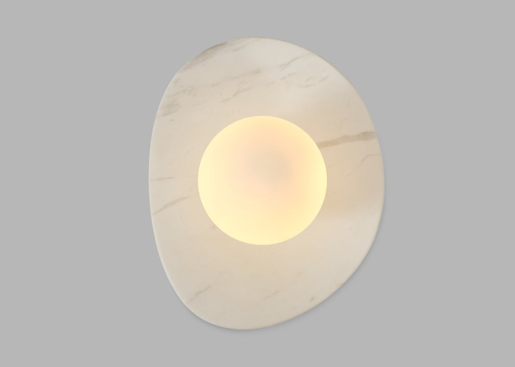 Element IP44 Wall Light White Marble