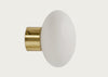 Ellipse LED Wall Light IP44 Brass