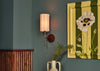 Herrick Wall Light Natural & Walnut Finish
