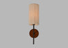 Herrick Wall Light Natural & Walnut Finish
