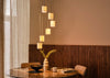Reef Porcelain 6 Light Cluster Pendant