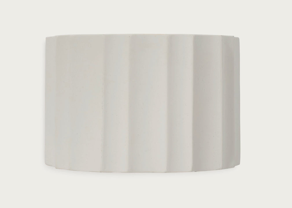 Scalloped Plaster Wall Light