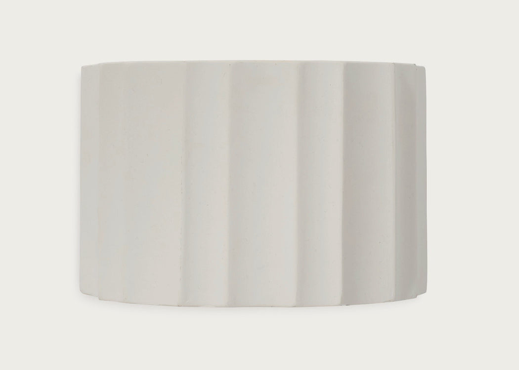 Scalloped Plaster Wall Light