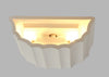 Scalloped Plaster Wall Light