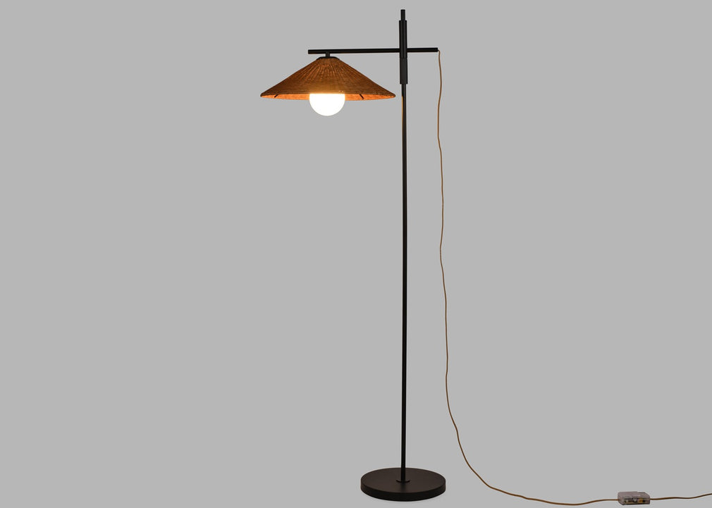 Armstrong Adjustable Floor Lamp Rattan
