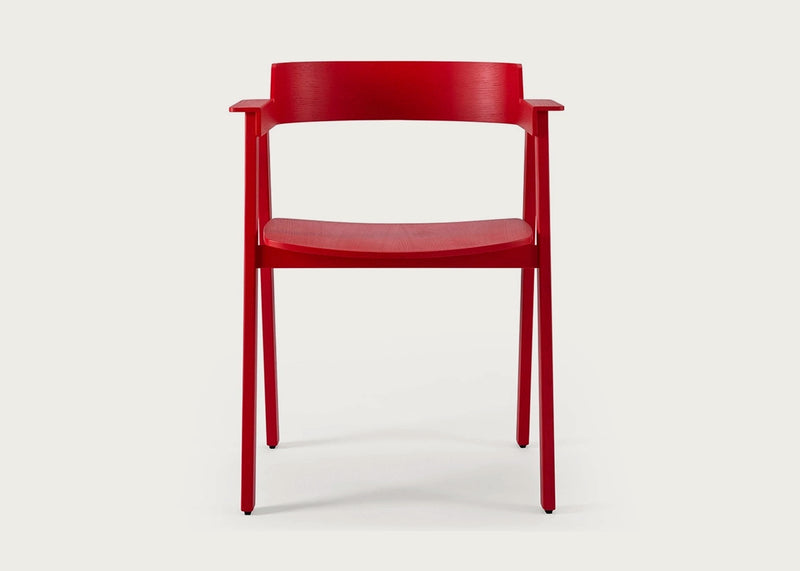 Flip Dining Chair Oak Red / No Upholstery