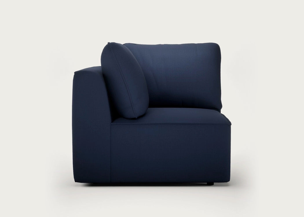 Morven Corner Unit Smart Cotton Linen Indigo