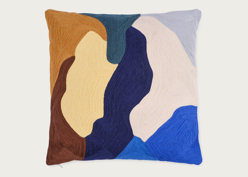Heal's + Clare Dudeney Cushion Blue