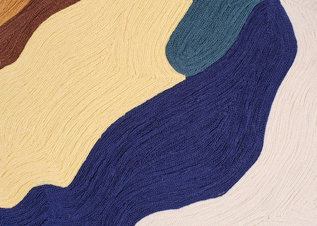 Heal's + Clare Dudeney Cushion Blue