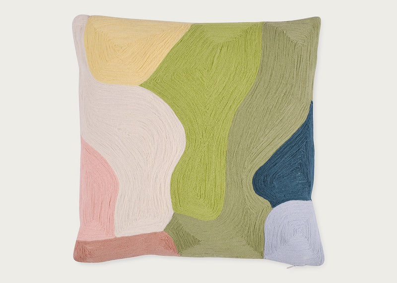 Heal's + Clare Dudeney Cushion Green