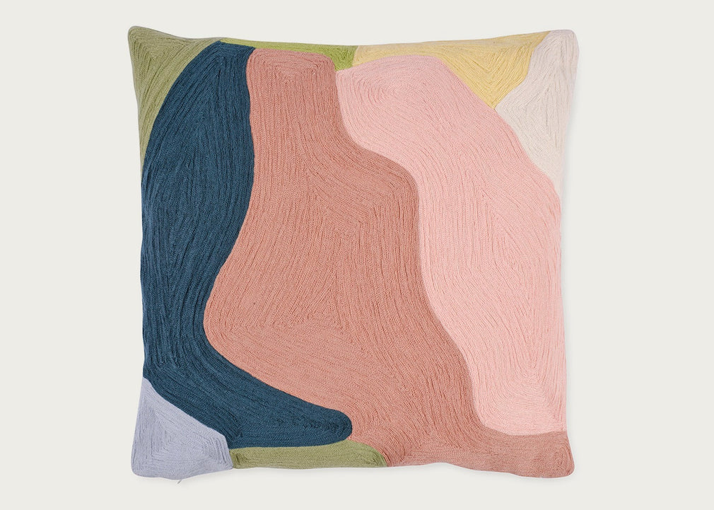 Heal's + Clare Dudeney Cushion Green