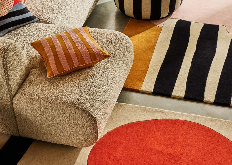 Heal's + L.F.Markey Stripe Cushion Pink