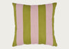Cabana Stripe Cushion Pink & Green 43cm x 43cm