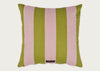Cabana Stripe Cushion Pink & Green 43cm x 43cm