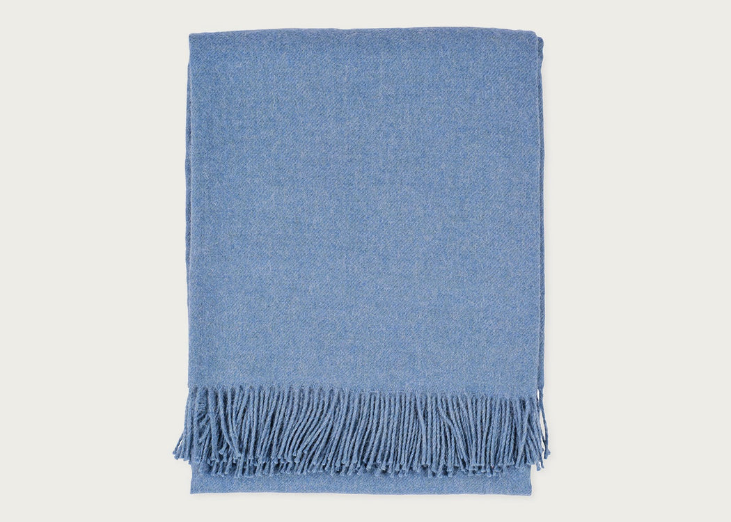 Pure Alpaca Throw Turquoise