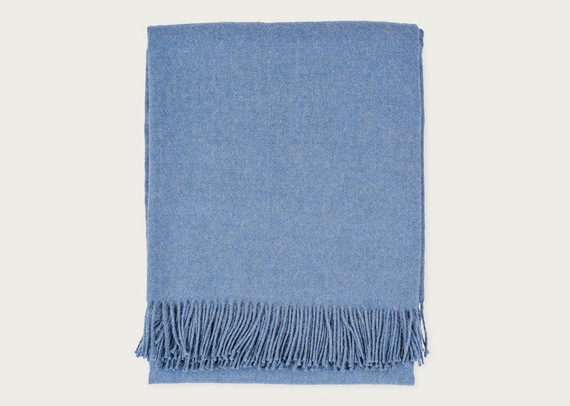 Pure Alpaca Throw Turquoise
