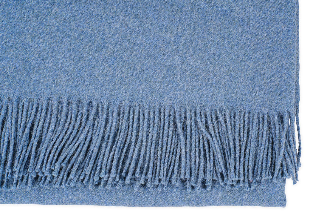 Pure Alpaca Throw Turquoise