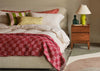 Pure Alpaca Throw Berry Check