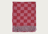 Pure Alpaca Throw Berry Check