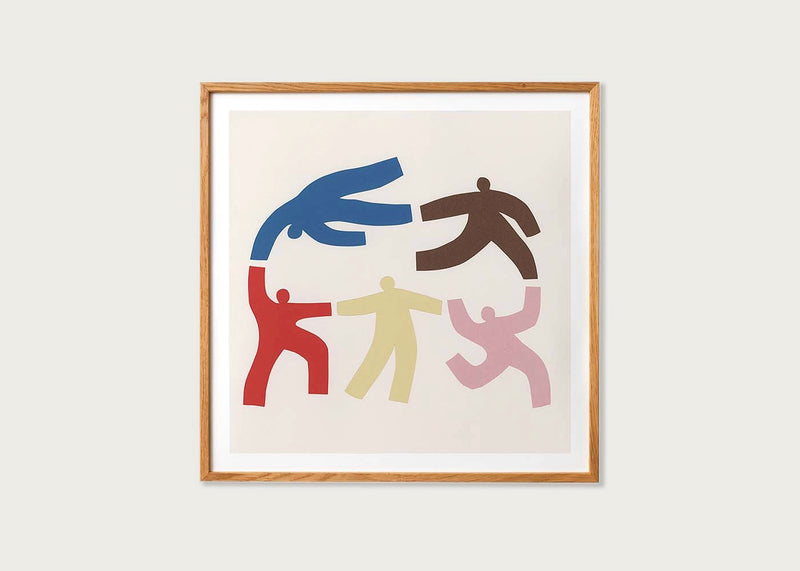 The People Framed Print 30 x 30cm