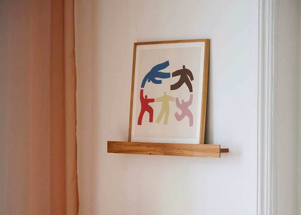 The People Framed Print 30 x 30cm