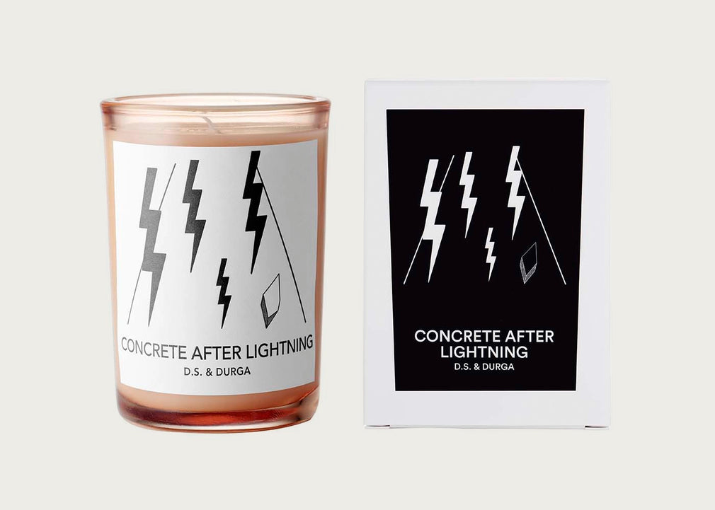 Concrete After Lightning Candle