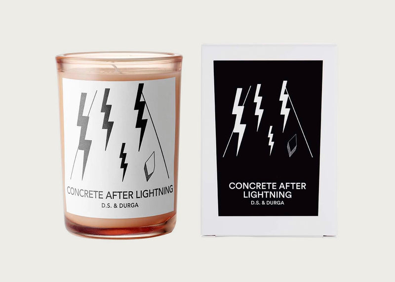 Concrete After Lightning Candle