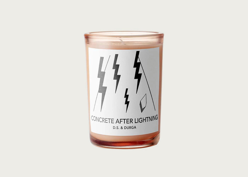 Concrete After Lightning Candle