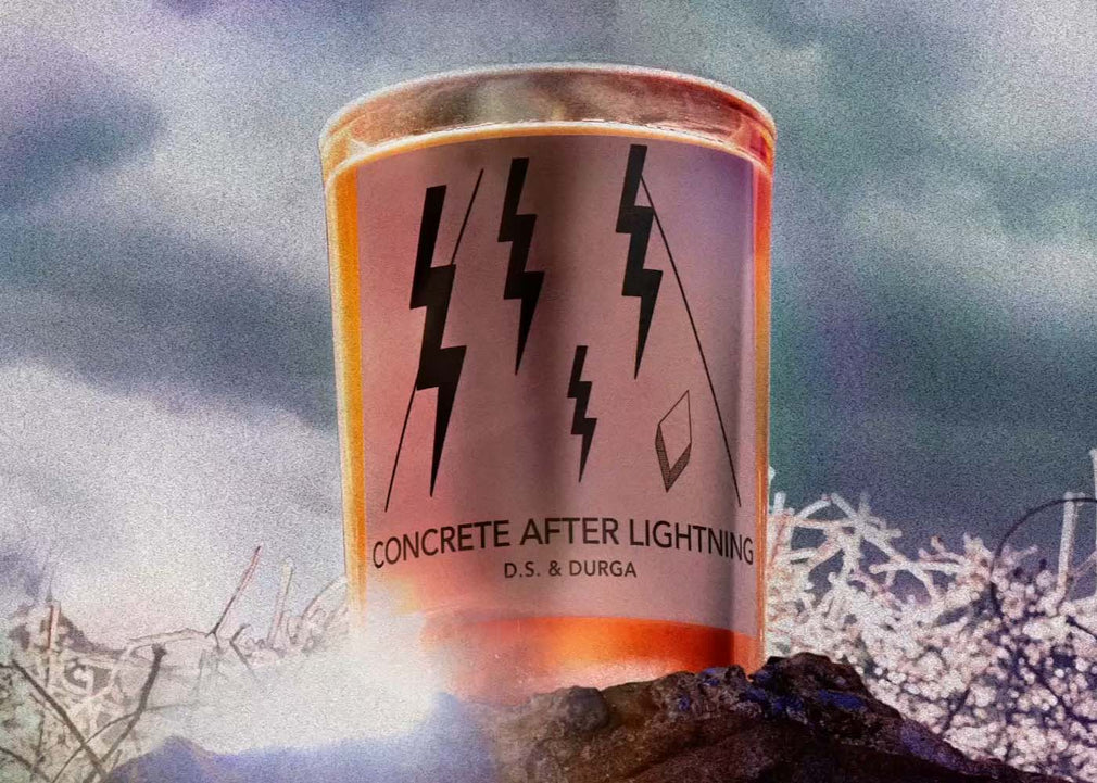Concrete After Lightning Candle
