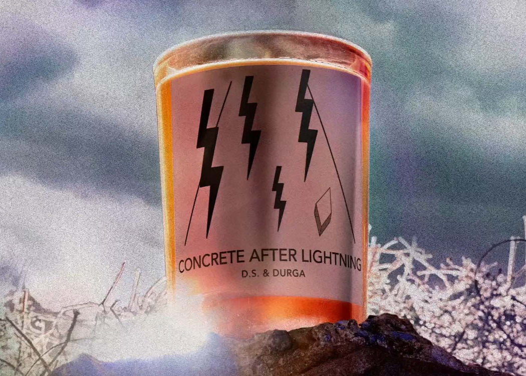 Concrete After Lightning Candle