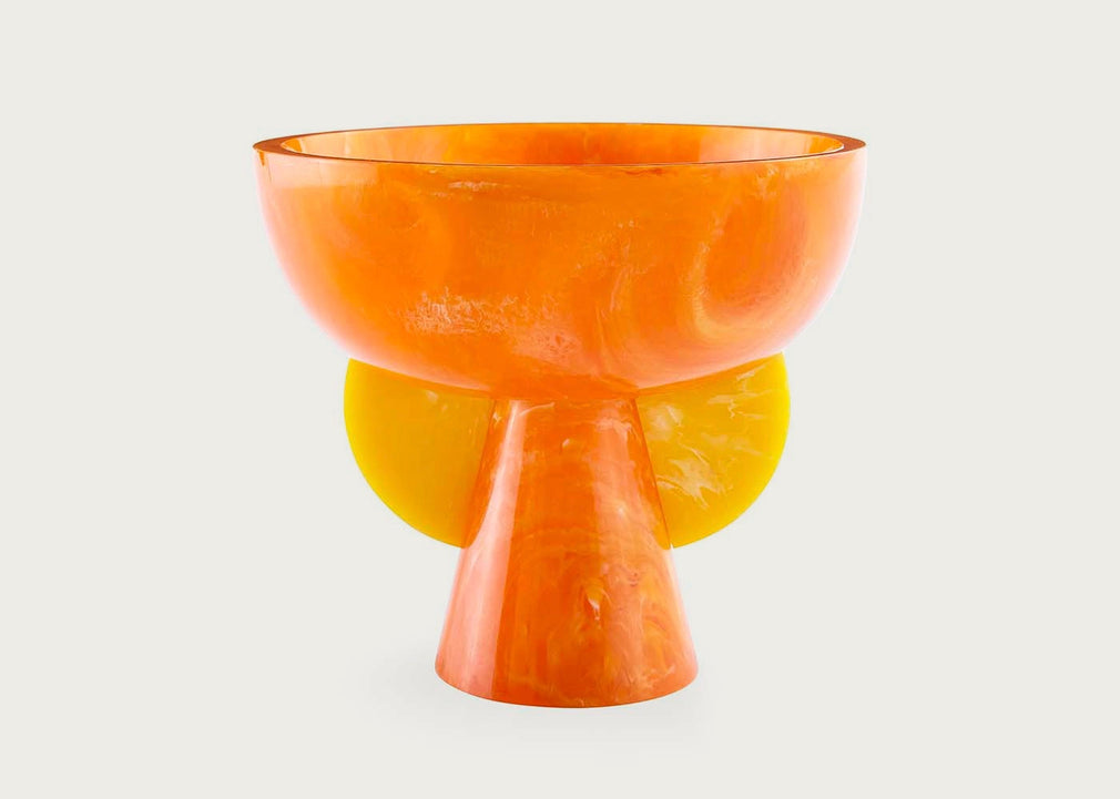 Como Pedestal Bowl Orange