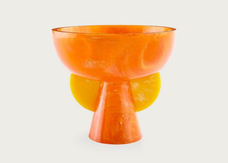 Como Pedestal Bowl Orange