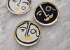 Marseille Face Coasters Set of 4